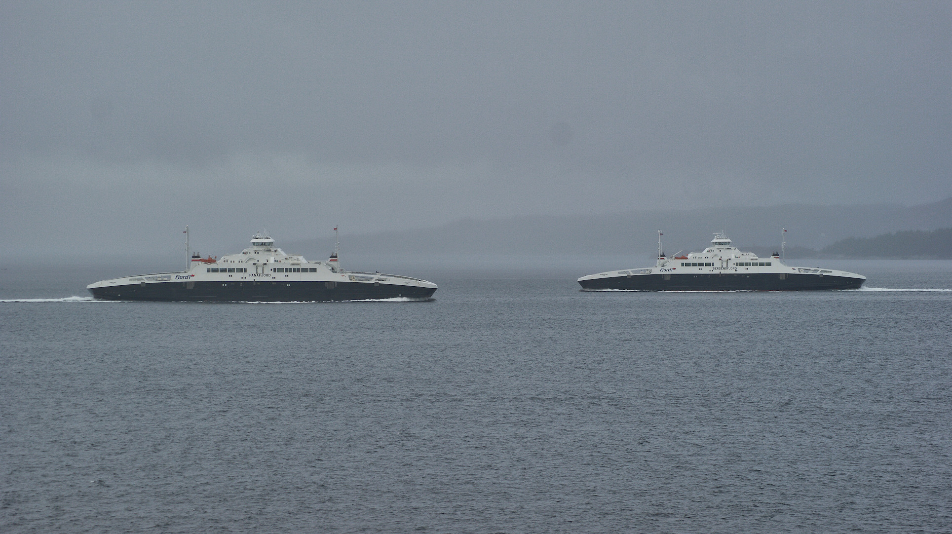 Die "Fanafjord" und die "Bergensfjord, 2 norwegische Doppendfähren